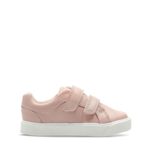 Clarks Girls City Oasis Lo Toddler Trainers Pink | USA-9708562